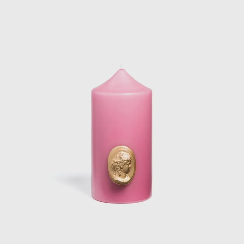 Pale pink Pillar candle