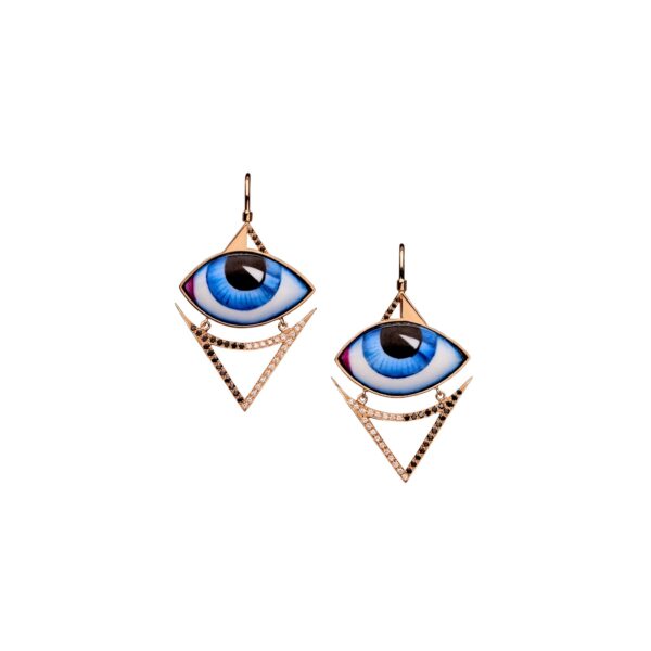 Egyptian Grand Bleu diamond earrings