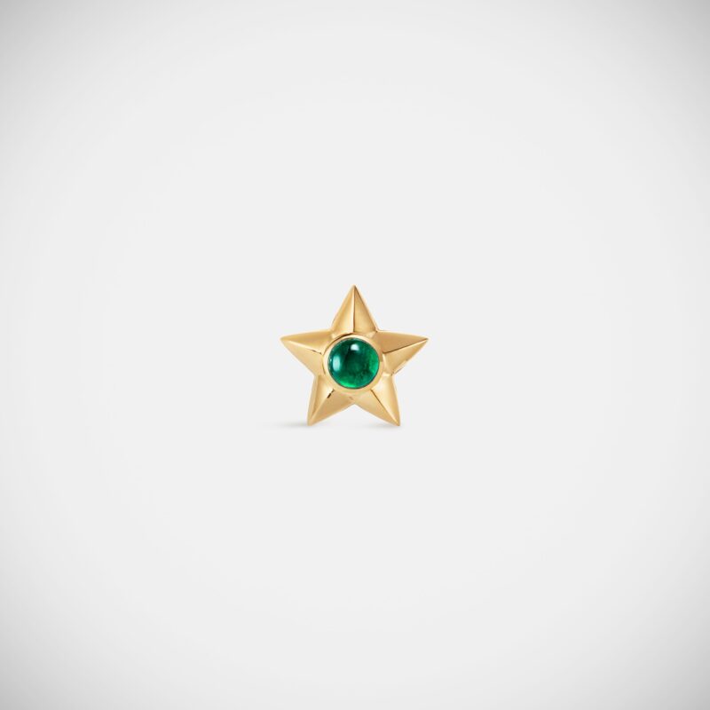 Baba Stud Emerald Earring