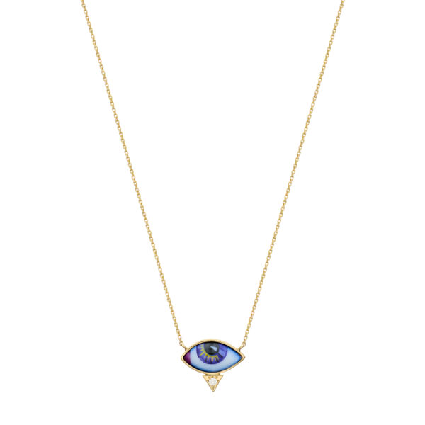 Petit Psychedelic Mauve diamond necklace