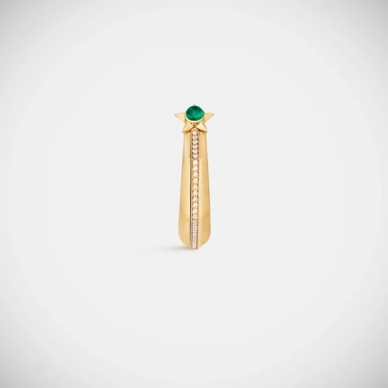 Baba Large Emerald Earring - Image 4