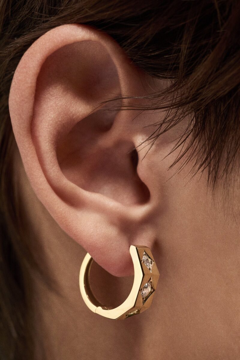 Ecrou earring Diamonds large - Image 2