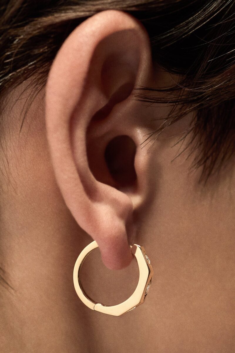 Ecrou earring Diamonds large - Image 5