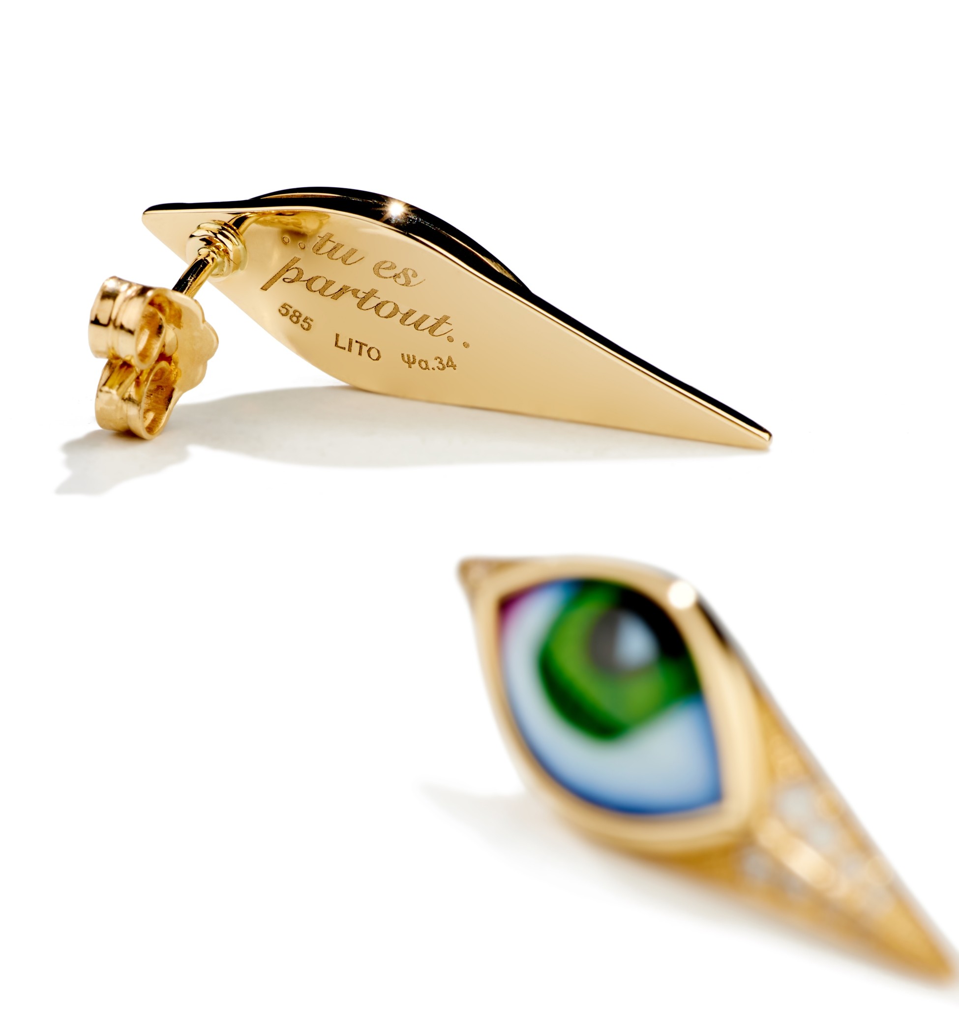 Petit Vert diamonds earrings - Image 4