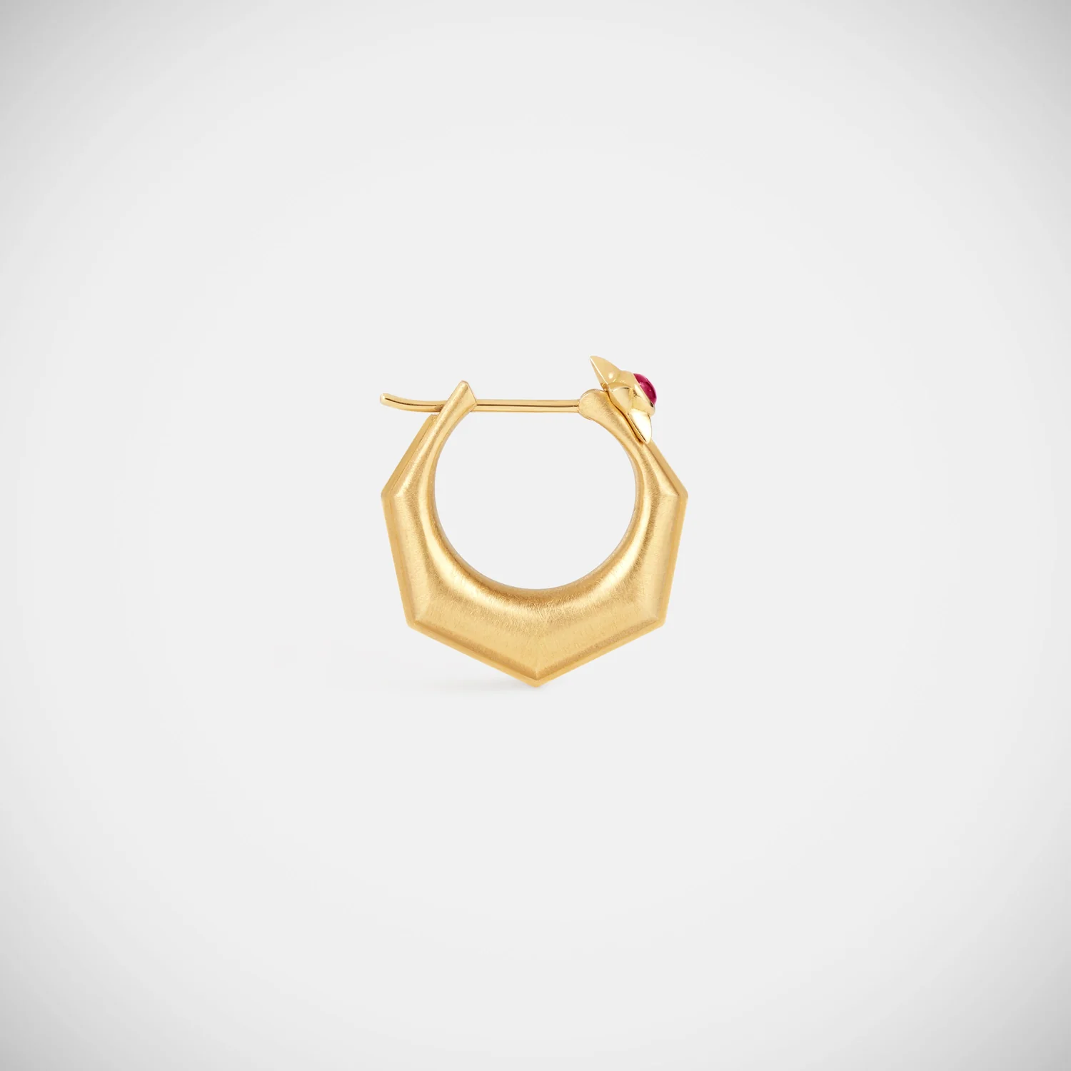 Baba Medium Ruby Earring - Image 3