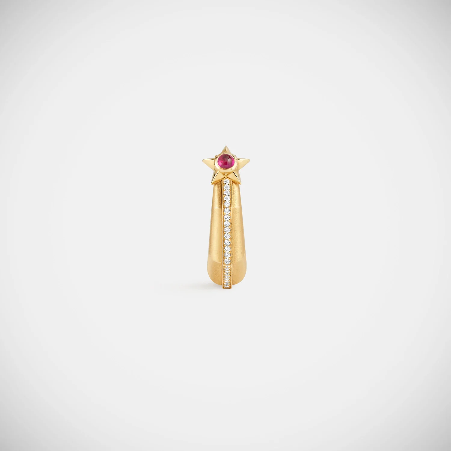 Baba Medium Ruby Earring - Image 4
