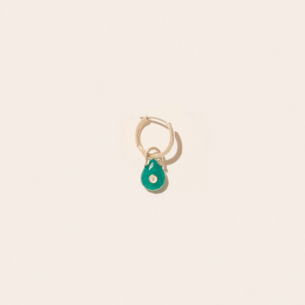 Earring Orso Green Onyx