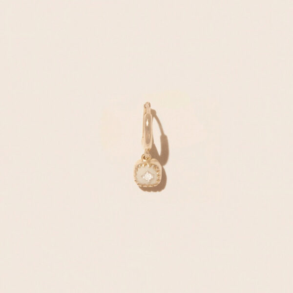 Earring Pierrot White