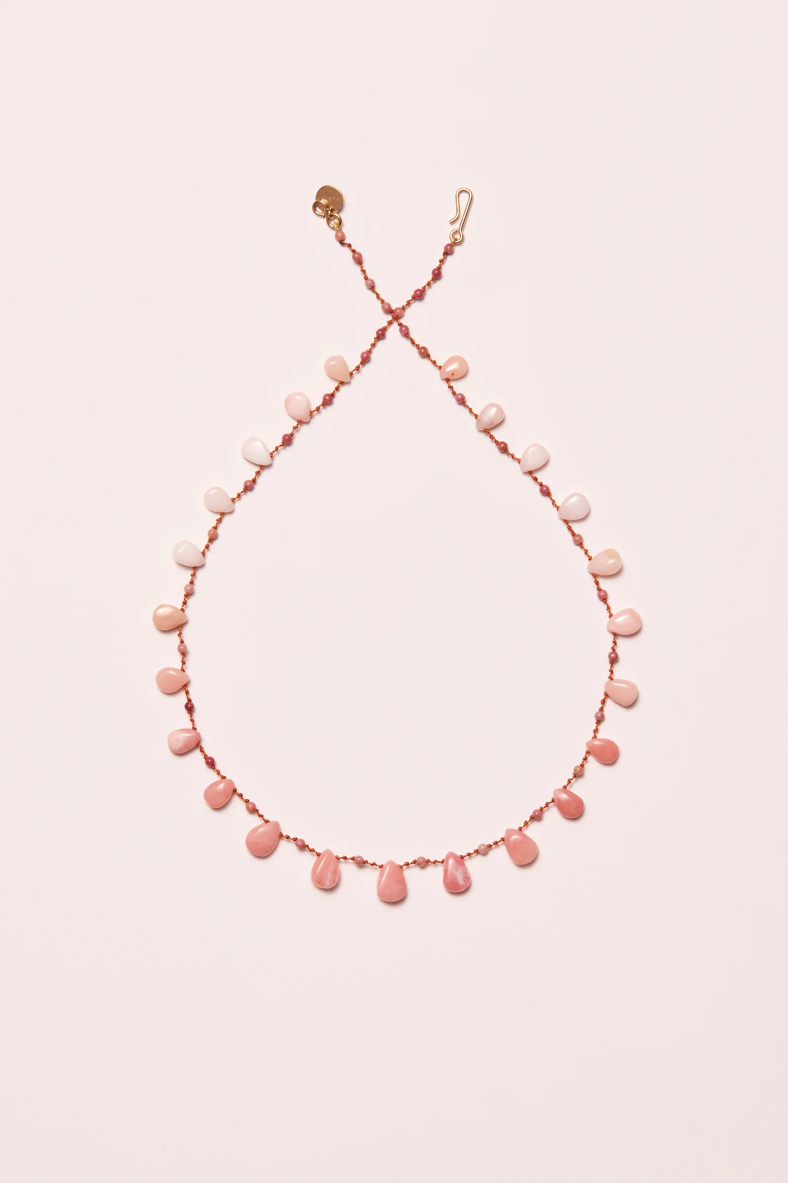 Rosemead DB Necklace - Pink Opal