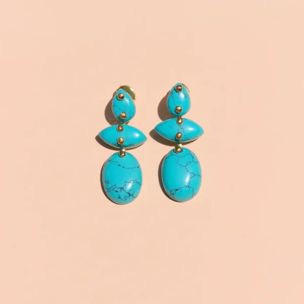 Boucles d'oreilles Avalon-Turquoise
