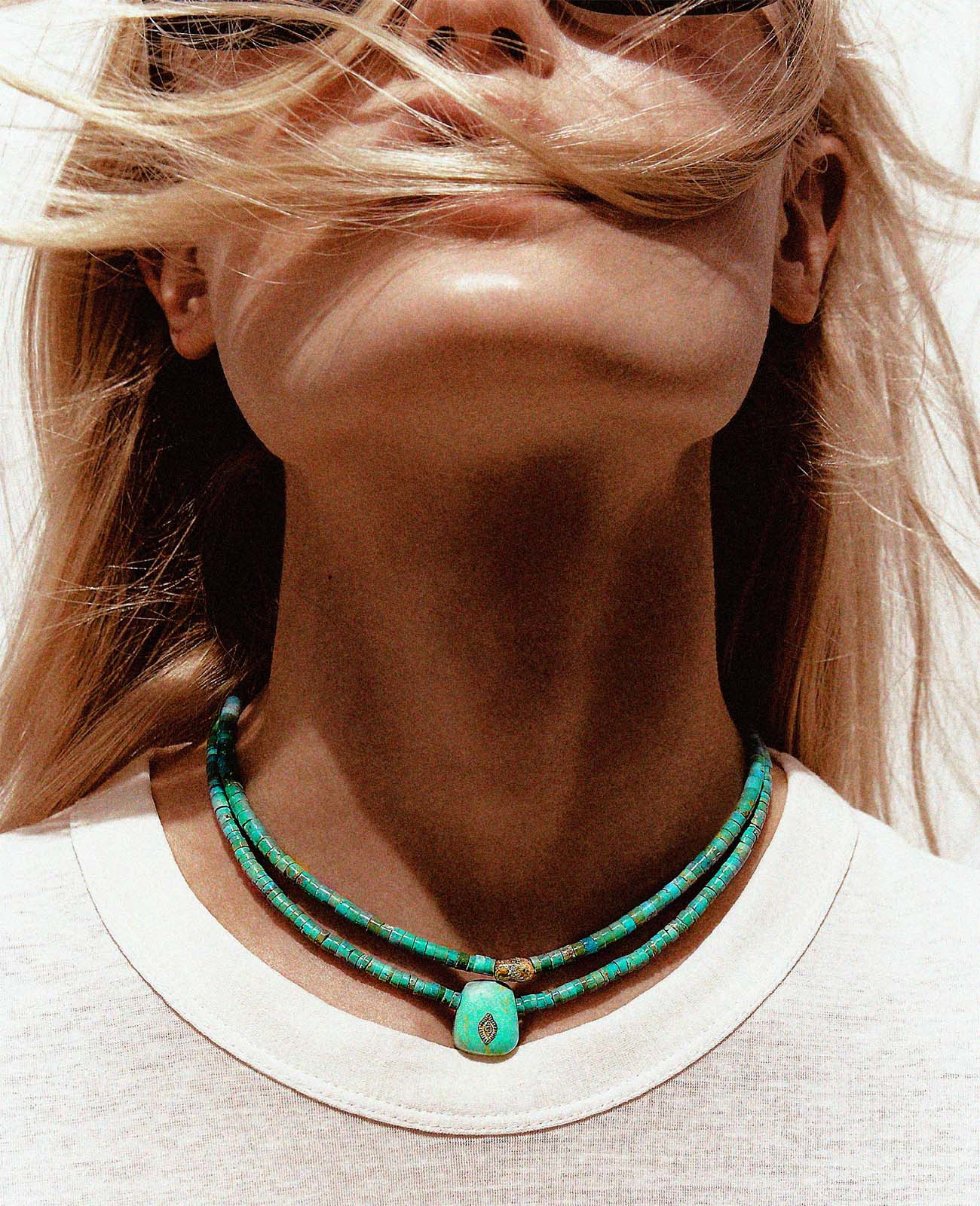 Necklace TAYLOR N°2 TURQUOISE - Image 3